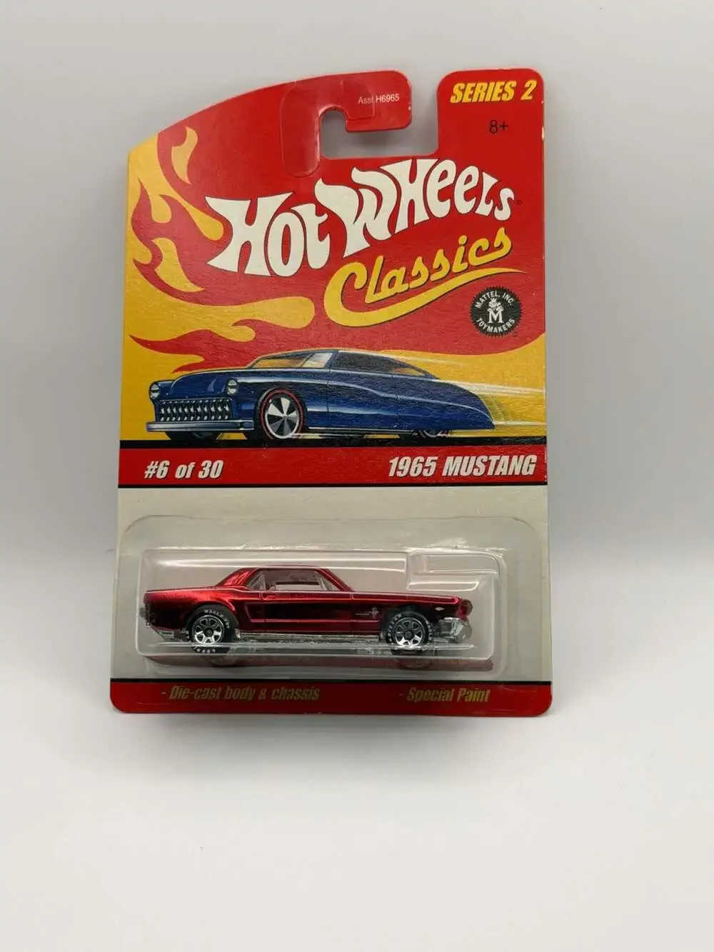 Hot Wheels Classics Series 2 #6 of 30 1965 Mustang Special Paint Red Spectraflam